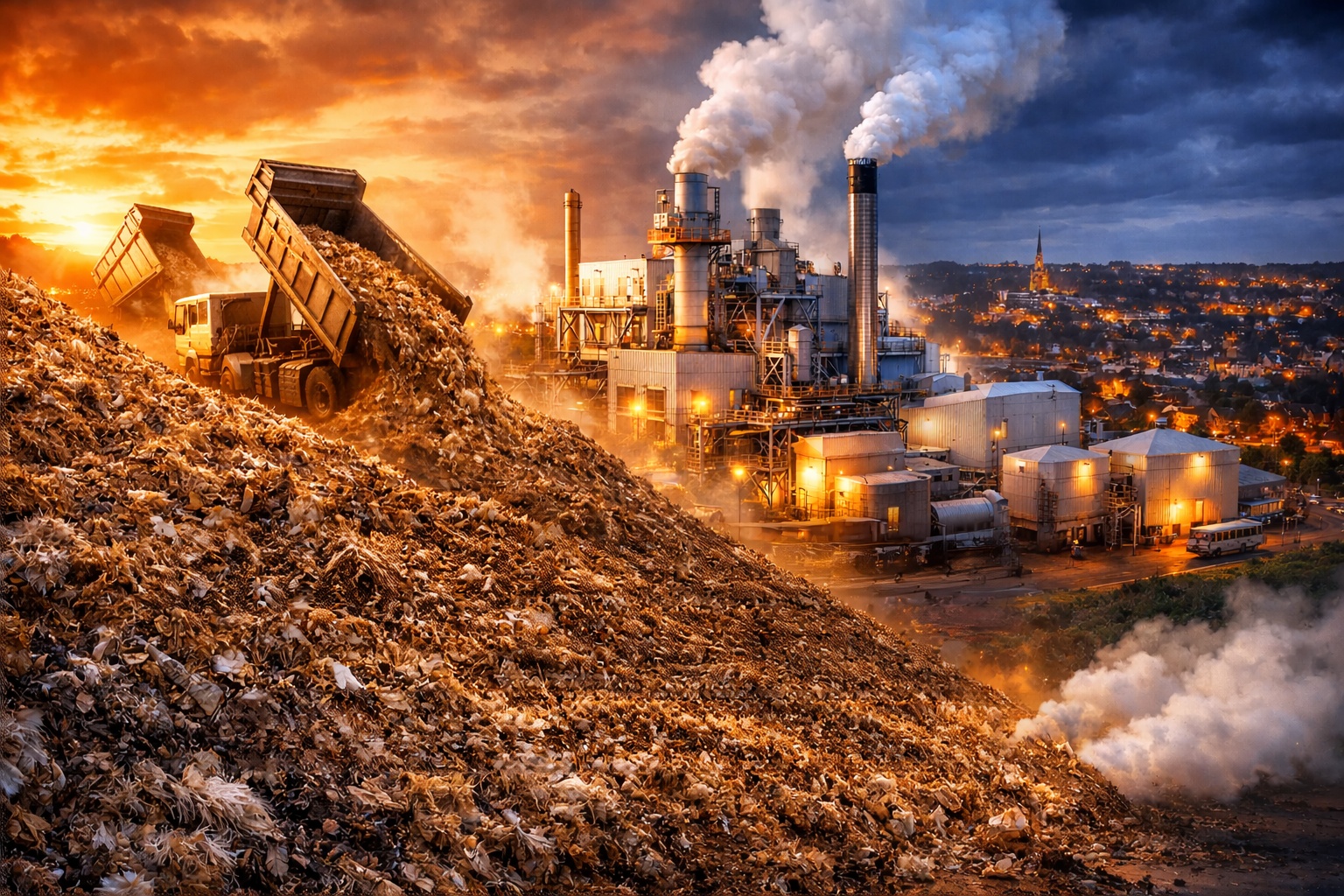 Com usinas de até 40 MW movidas a resíduos de frango, o projeto da Fibrowatt transformou toneladas de cama aviária em energia elétrica suficiente para abastecer cidades inteiras no Reino Unido