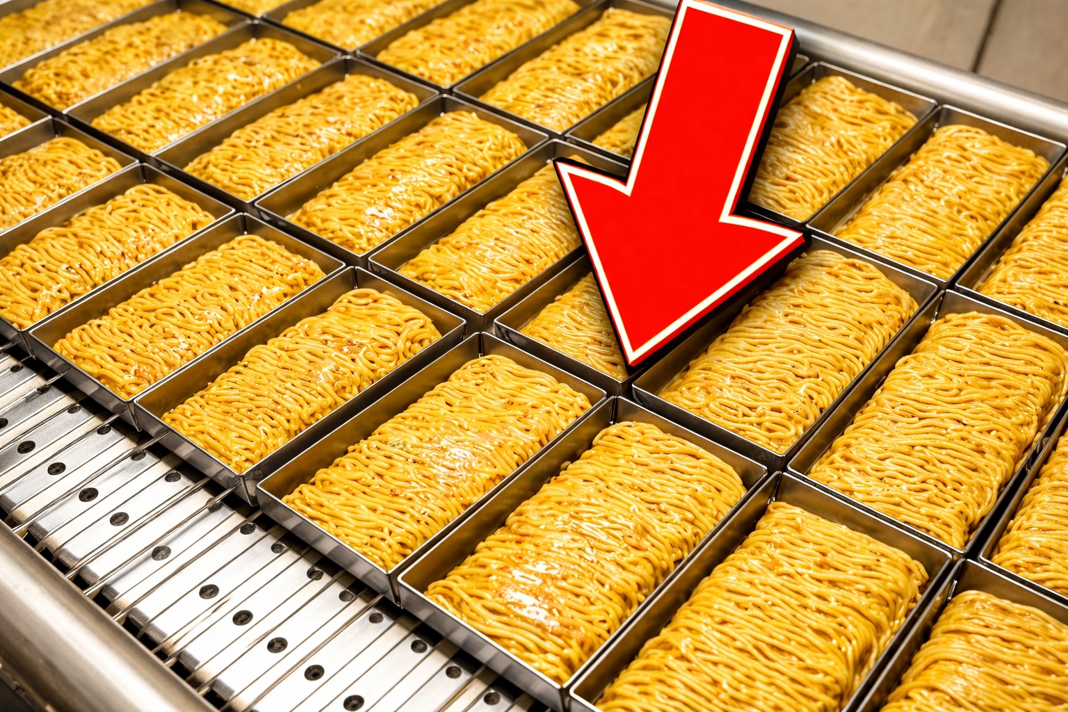 Com fábricas que operam 24 horas por dia, fritura acima de 140 °C, desidratação acelerada e selagem automática em segundos, a maior planta de macarrão instantâneo da Indonésia produz bilhões de pacotes por ano e transformou a Indomie em um dos alimentos mais consumidos do planeta