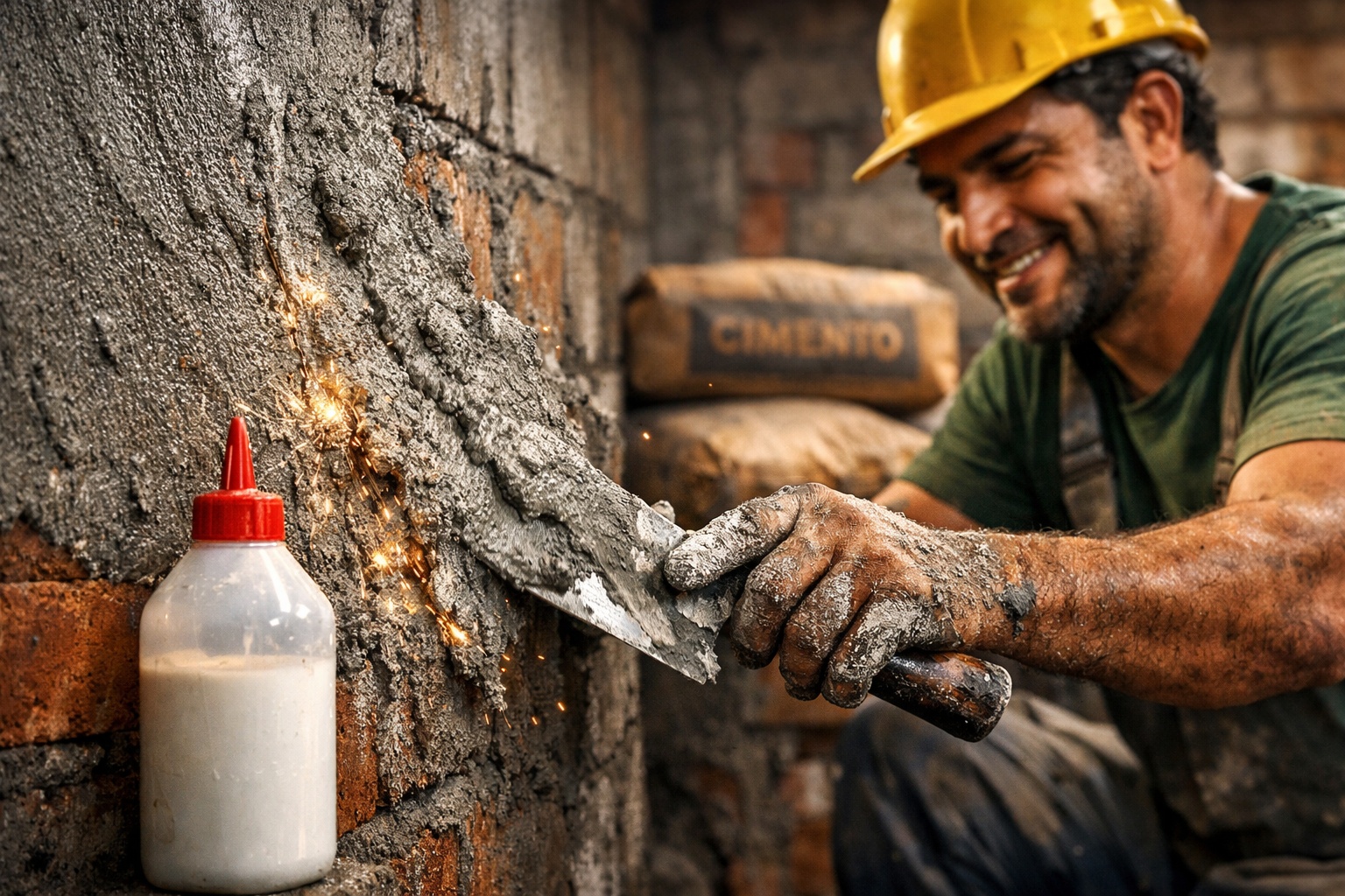 No Brasil, pedreiros misturam cola branca ao cimento, a técnica pouco conhecida que promete mais aderência e resistência realmente funciona?