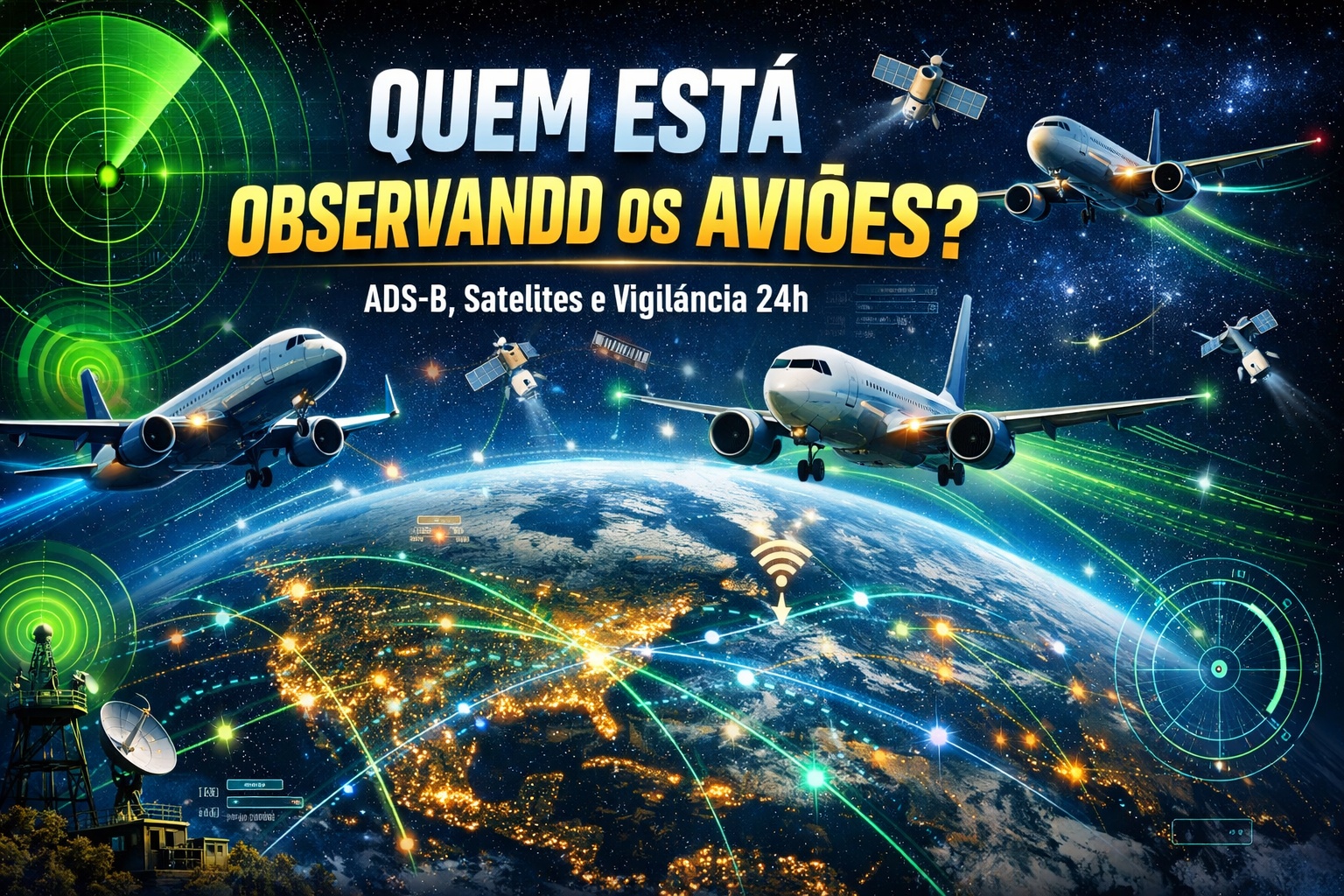 O sistema que rastreia cada voo do planeta não está apenas nas torres de controle: ele começa em radares militares, passa por satélites e termina em salas subterrâneas de monitoramento global