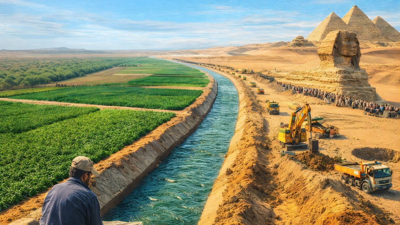 Com até 5,5 bilhões de m³ de água por ano bombeados do Lago Nasser, canais gigantes no deserto e planos para irrigar centenas de milhares de hectares, o Egito lançou o Projeto Toshka para criar um novo polo agrícola - e agora enfrenta limites hídricos e desafios técnicos no ambicioso "Novo Vale"