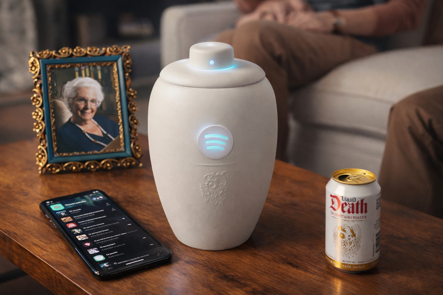 urna funerária Spotify