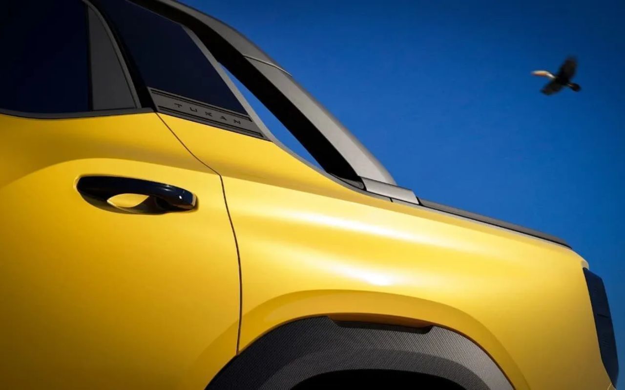 A Volkswagen prepara uma nova picape, a Tukan, para substituir a Saveiro no Brasil em 2026, com produção no Paraná, motor moderno e competindo com Toro e Montana no segmento.