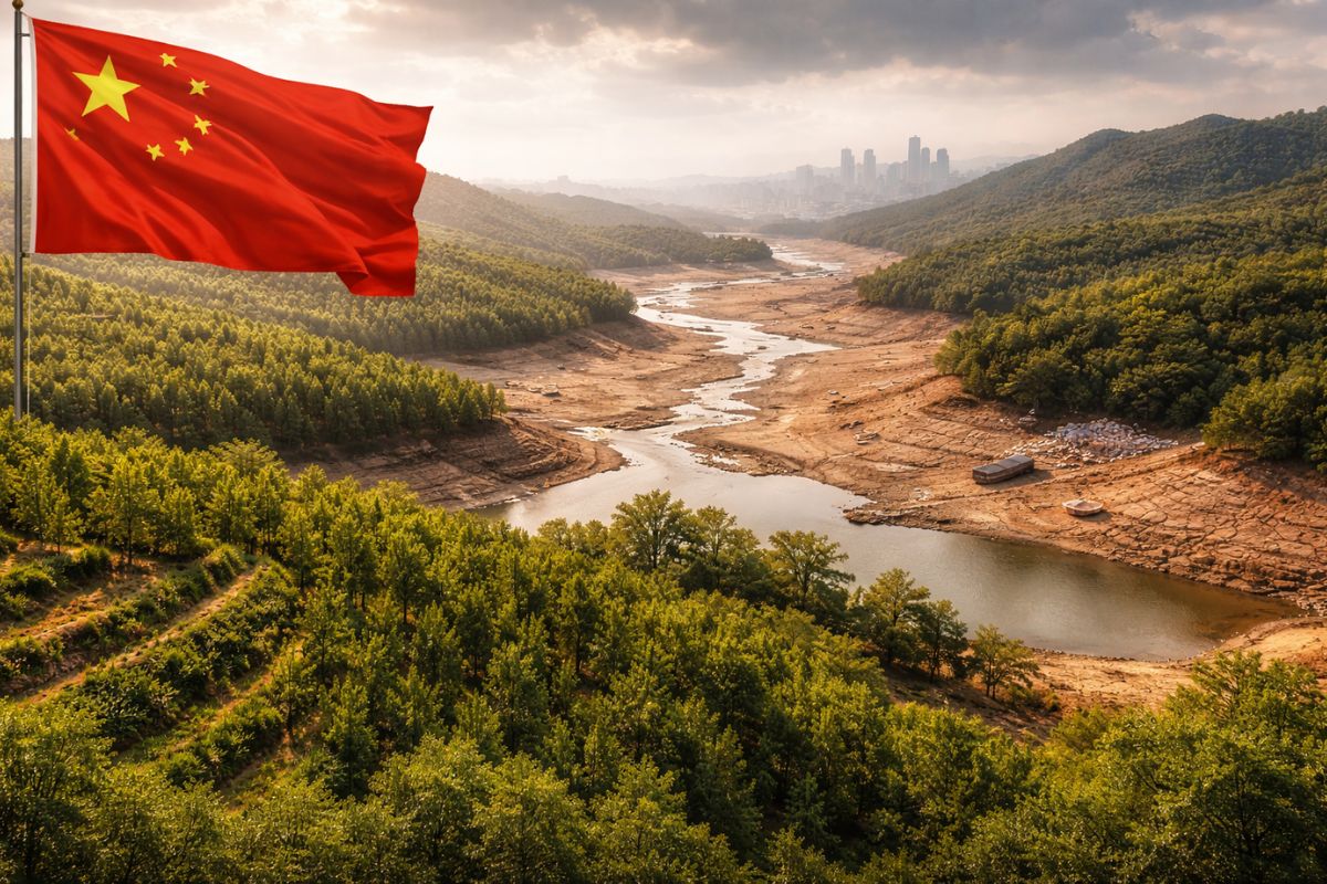 China mostra como vegetação, água, umidade atmosférica e evapotranspiração podem reduzir a disponibilidade hídrica em grandes regiões.