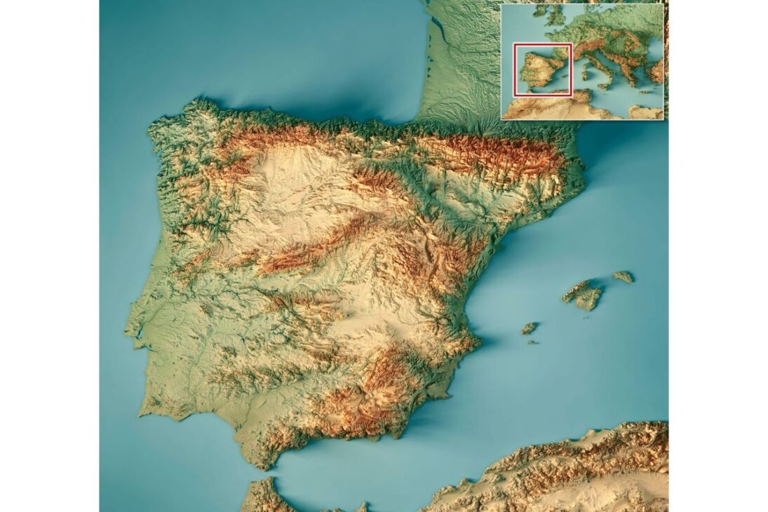 España revela cómo geografía, interior, población y montañas ayudan a explicar el vacío demográfico en vastas áreas del país, incluso con una posición estratégica entre el Atlántico y el Mediterráneo.