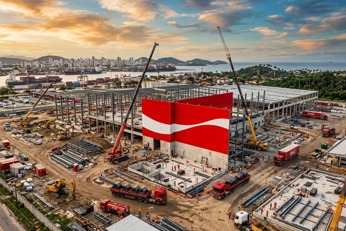 Coca-Cola investe no Brasil com novas fábricas, distribuição reforçada e foco em ampliar mercado até 2030.