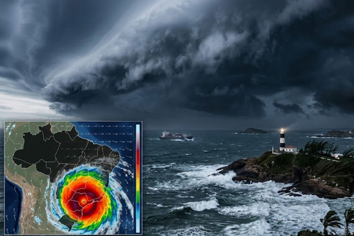 novo ciclone e ciclone extratropical elevam risco de tempo severo; chuva volumosa e frente fria podem trazer vento forte.