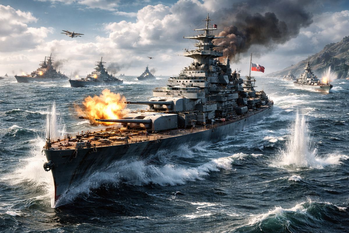 Após afundar o orgulho da Marinha britânica em poucos minutos, o temido couraçado alemão Bismarck desencadeia a maior perseguição naval da Segunda Guerra (2)