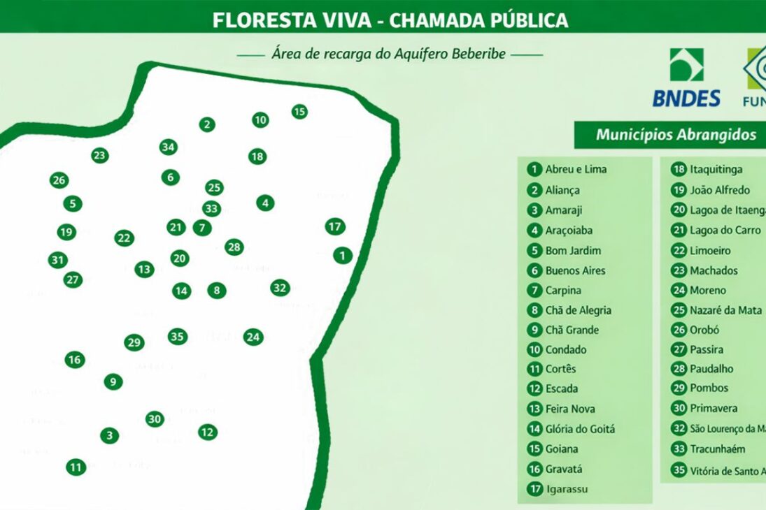 Inversión en restauración forestal del Aquífero Beberibe amplía la seguridad hídrica y protege el agua en el Nordeste.