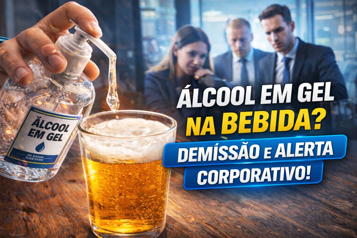 Brincadeira em happy hour com suposto álcool em gel em bebida vira demissão em gigante de bebidas, expõe limite nas empresas e serve de alerta para funcionários e líderes corporativos