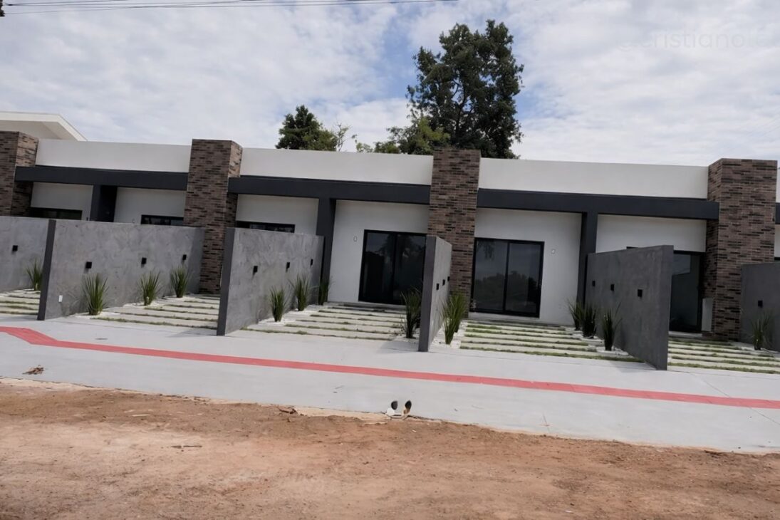 La casa geminada puede tener financiamiento de la Caixa en el Minha Casa Minha Vida solo después de la obra lista, registración y matrícula individual.