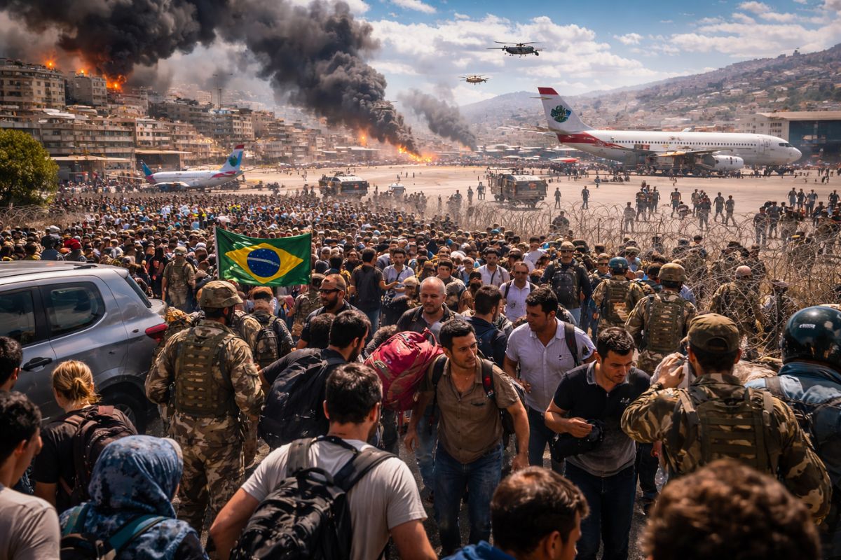 Caos no Oriente Médio força fuga em massa no Líbano e liga alerta no Brasil, onde mais de 52 mil brasileiros vivem em países afetados pelo conflito