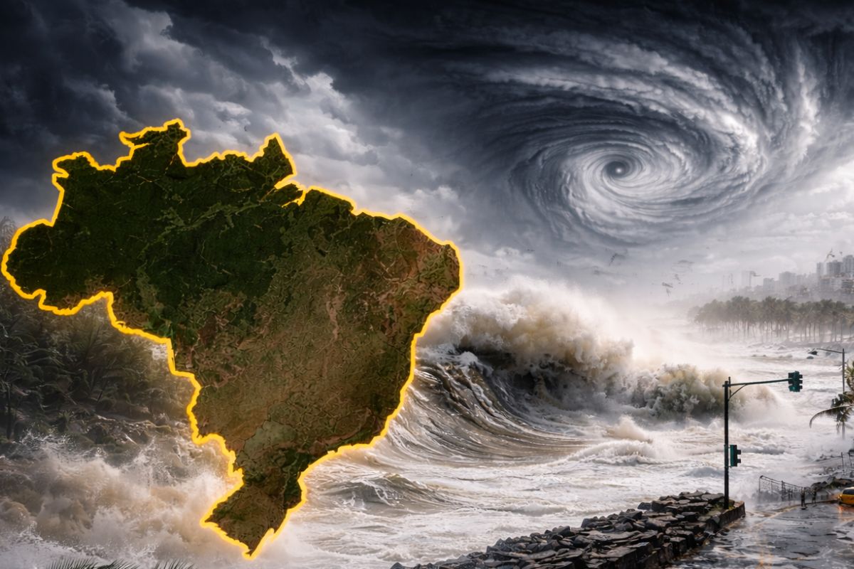 Ciclone subtropical espalha temporais e chuva extrema, aumenta alagamentos e reforça instabilidade em áreas sob alerta.