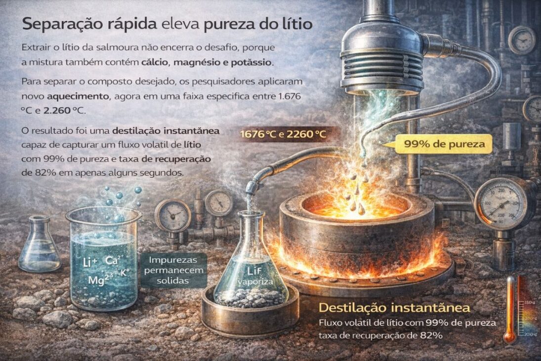Litio con PFAS en salmuera ayuda a reducir el impacto ambiental y mejora las baterías con extracción más rápida y menos uso de agua.