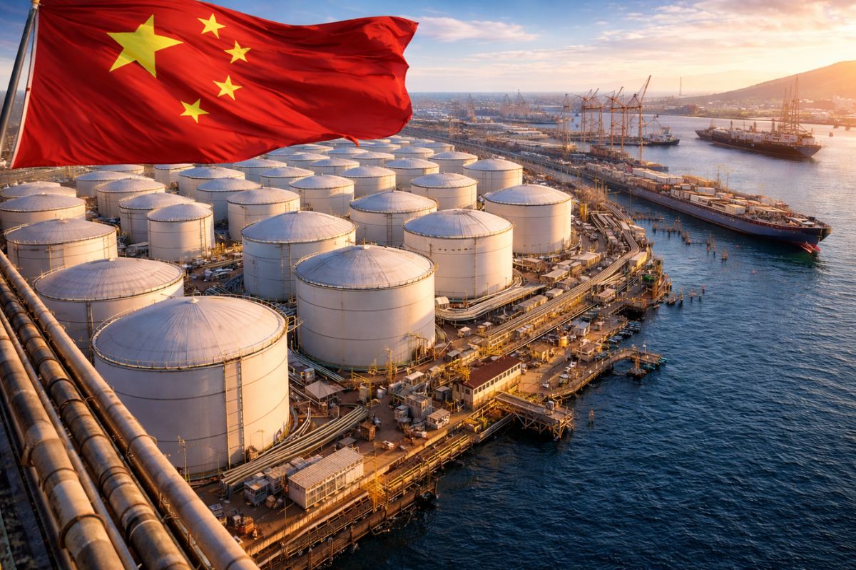 Com 52 tanques gigantes e investimento de US$ 700 milhões, China transforma porto de Shandong em megabase capaz de armazenar milhões de barris e reforçar sua estratégia (2)