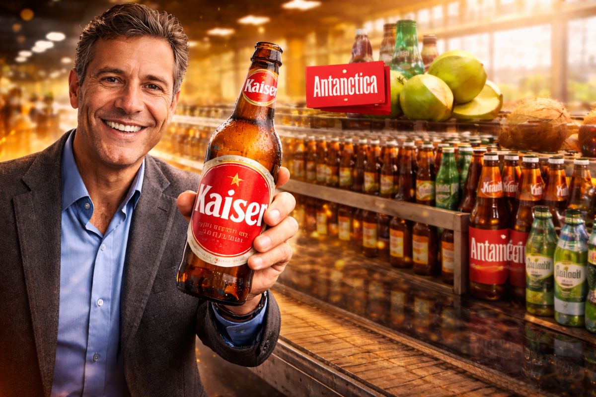Com apenas US$ 6 milhões emprestados, empresário cria a cerveja Kaiser, derruba domínio de Brahma e Antarctica, vende por US$ 765 milhões e ainda revoluciona água de coco