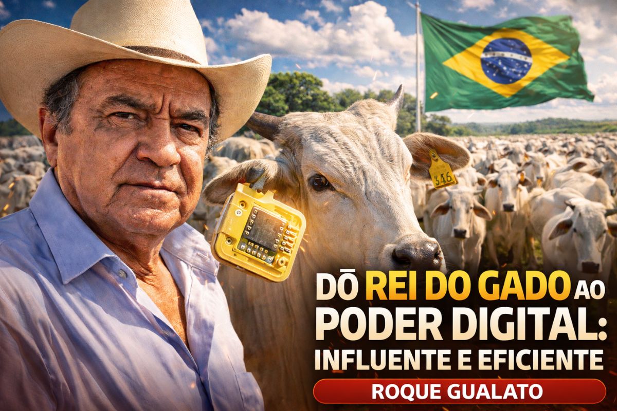 De 200 mil cabeças na Amazônia à rastreabilidade total como Roque Gualato, o “rei do gado”, mudou o jogo no Pará e segue influente, com chip e eficiência