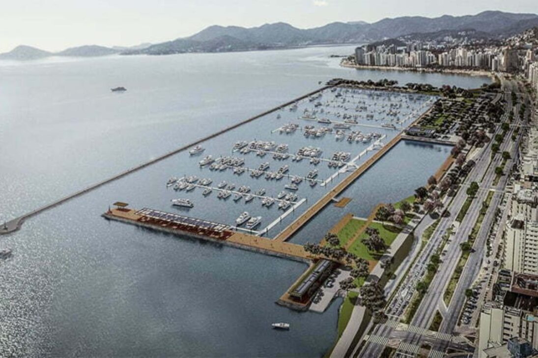 Marina de Beira-Mar Norte Avanza en Florianópolis con Parque Urbano, Fuerza del Sector Náutico y R$ 50 Millones en Obras.
