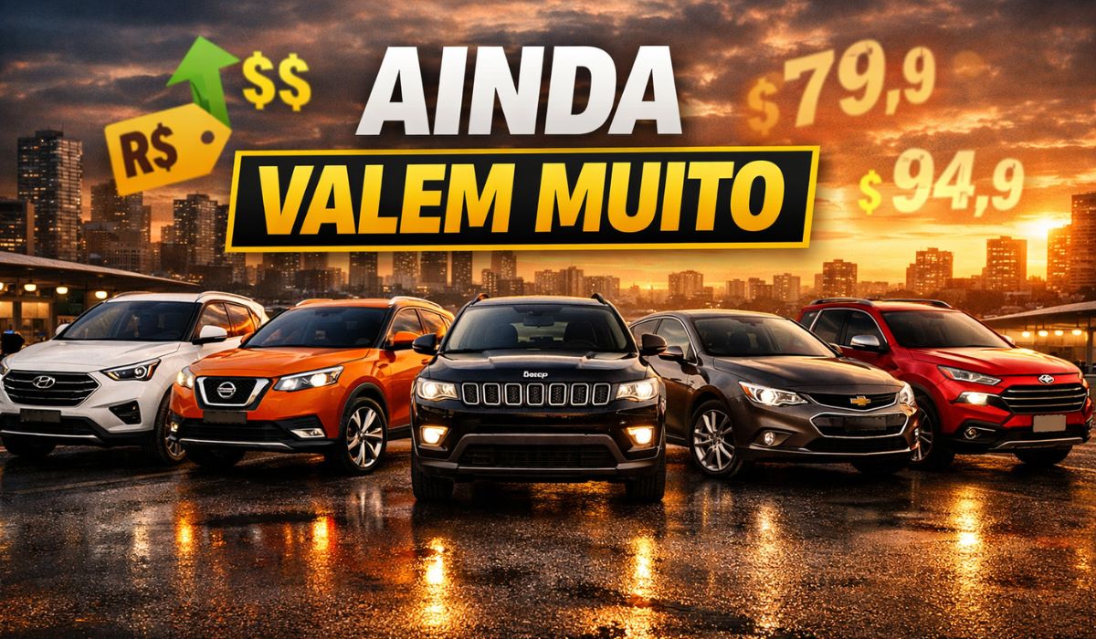 Veja 5 carros usados lançados em 2016 que ainda valem a pena em 2026, com preços atualizados, versões e pontos de atenção na compra.