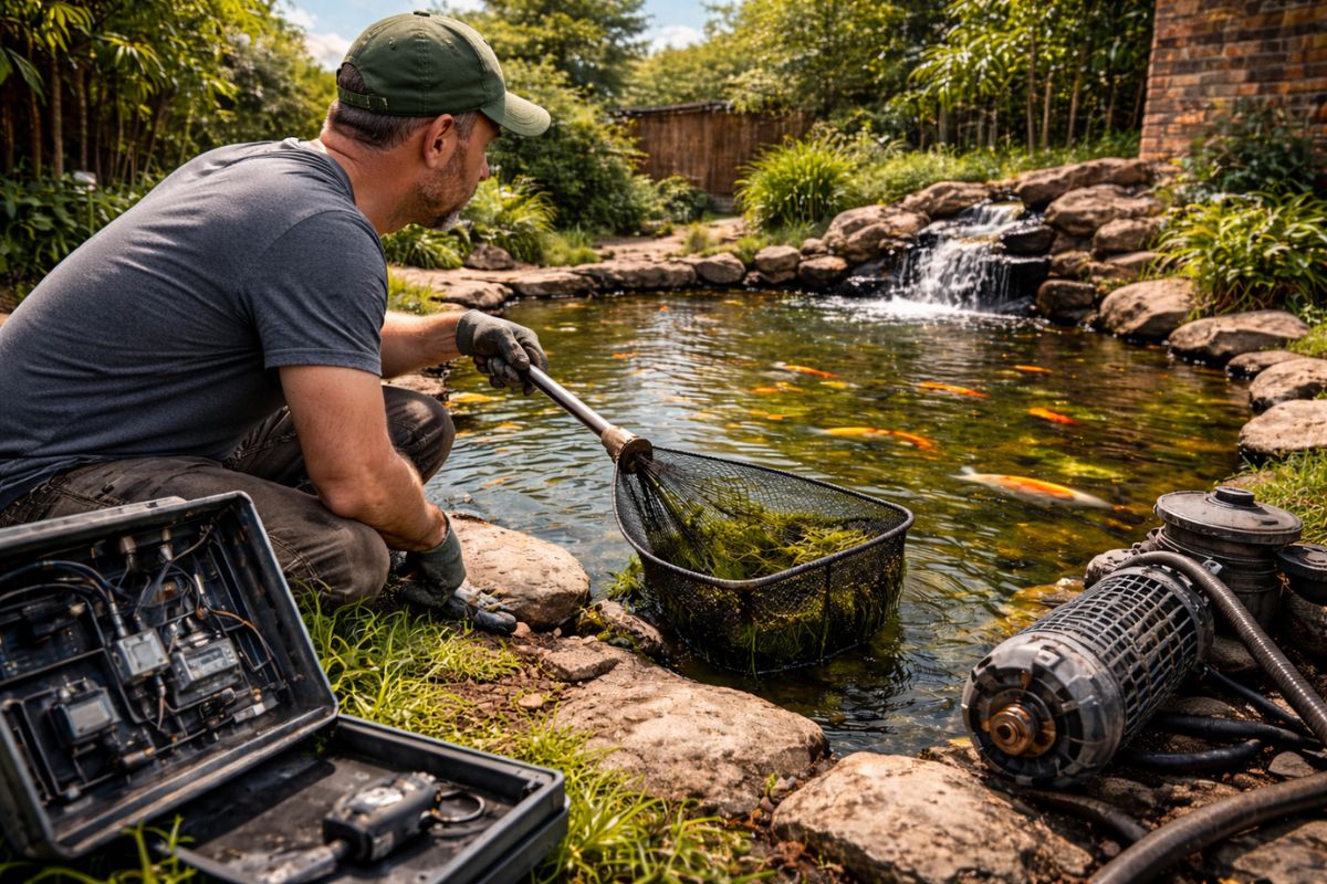Dono de chácara revela a realidade de ter um lago em casa após 2 anos, mostrando custos escondidos, manutenção mensal, conta de energia, troca de equipamentos (1)