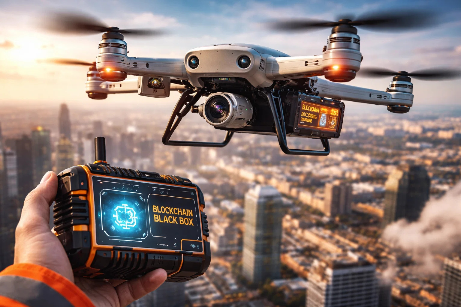 Engenheiros do Reino Unido criam a primeira caixa preta com blockchain para drones