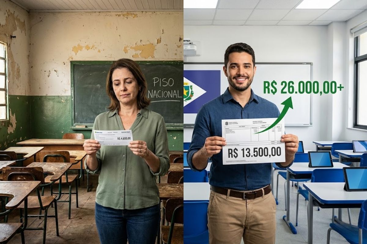 Piso nacional do magistério, salário inicial, professores, Mato Grosso do Sul e carreira docente explicam a desigualdade salarial no país.