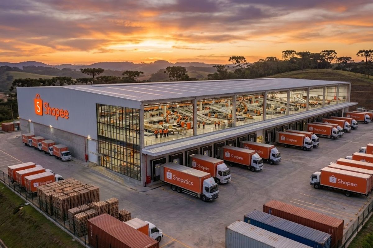 centro de distribuição da Shopee em Londrina terá megagalpão logístico e cross-docking para acelerar entregas no Sul.