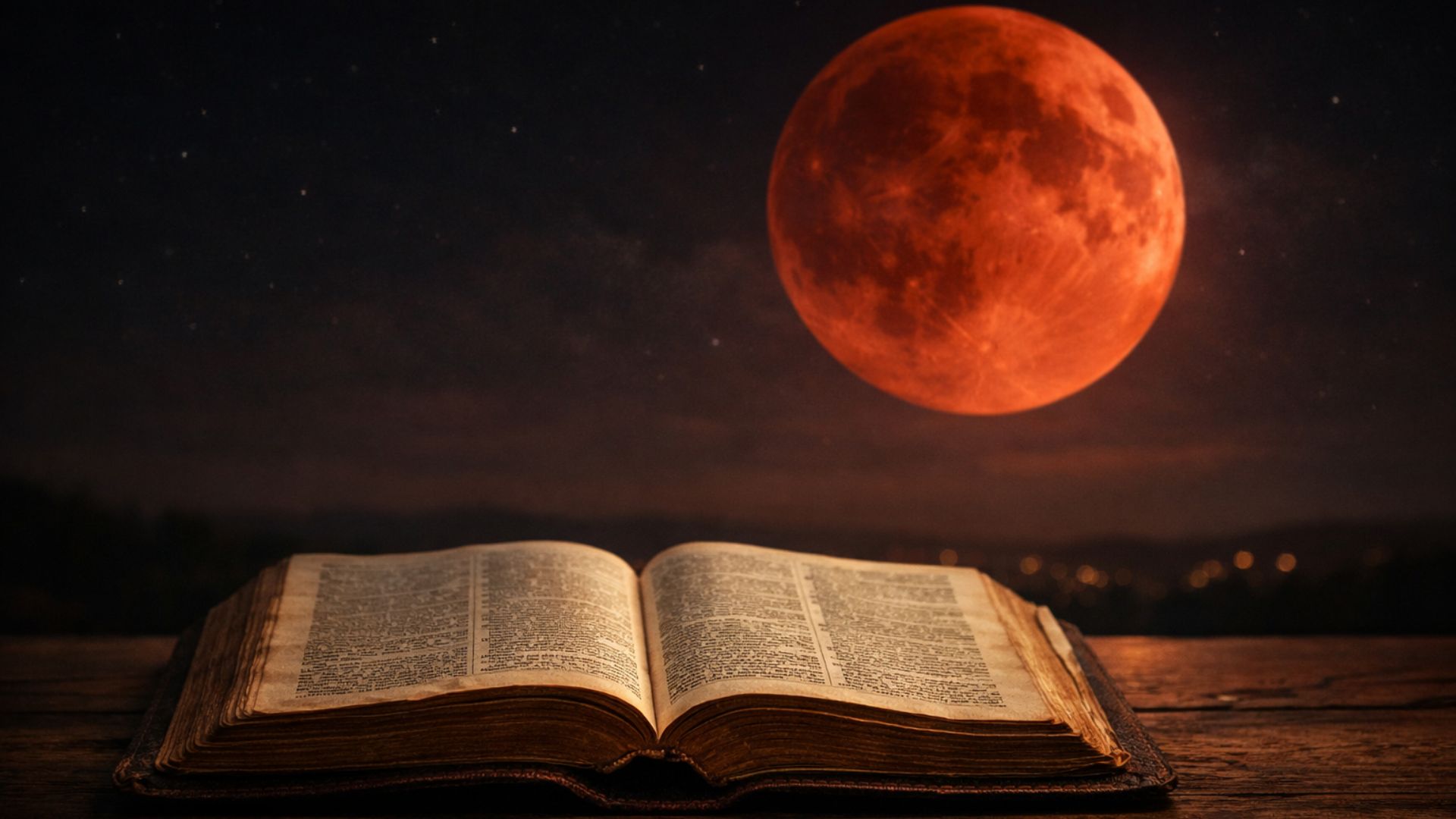 Eclipse lunar total deixa Lua vermelha e reacende profecias de Joel 2:31 e Apocalipse 6:12 sobre o juízo final e sinais nos céus.