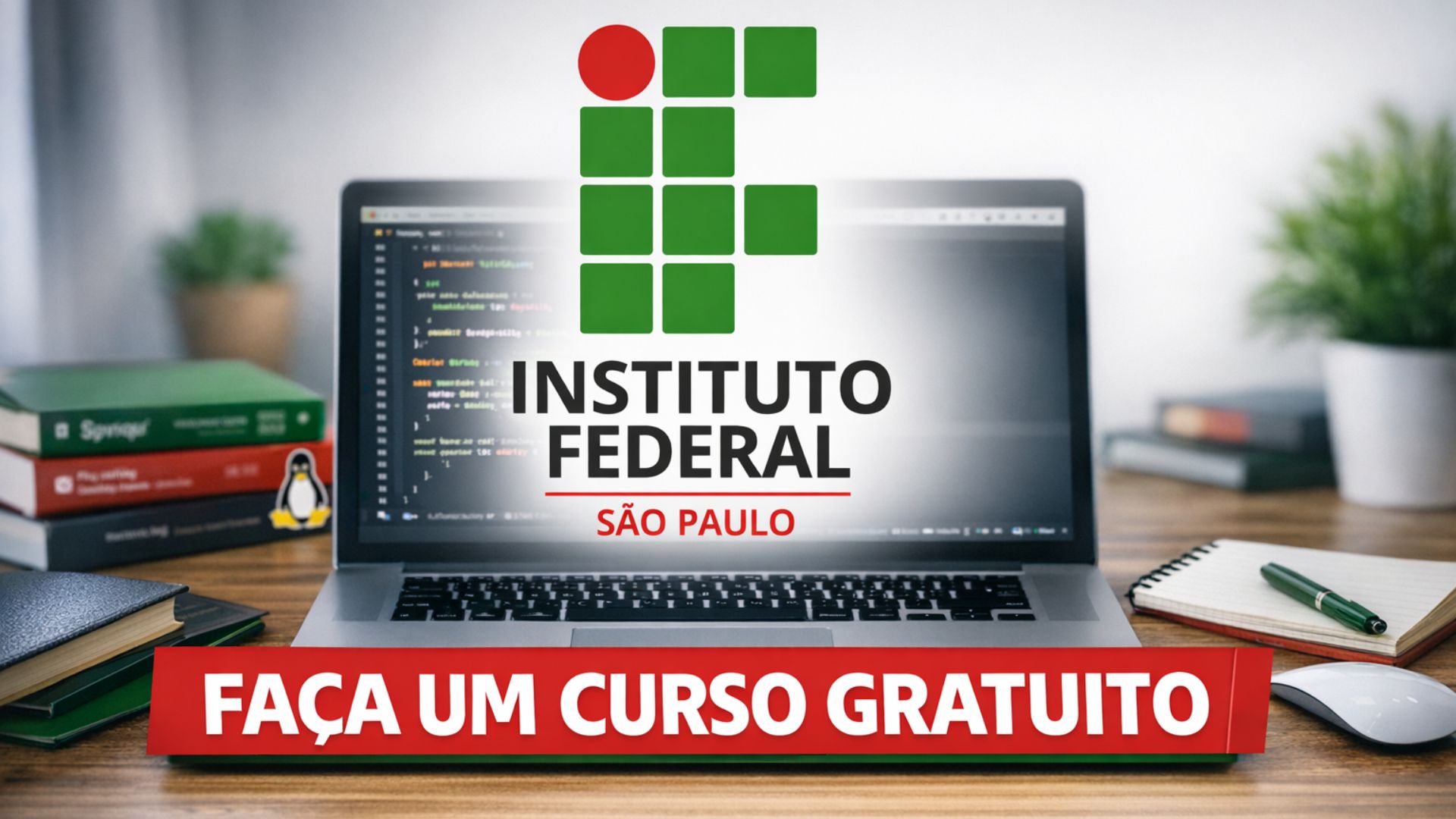 IFSP abre 4.500 vagas em cursos gratuitos EAD de Linux, Java e desenvolvimento web. Seleção sem prova e inscrição por ordem de cadastro.