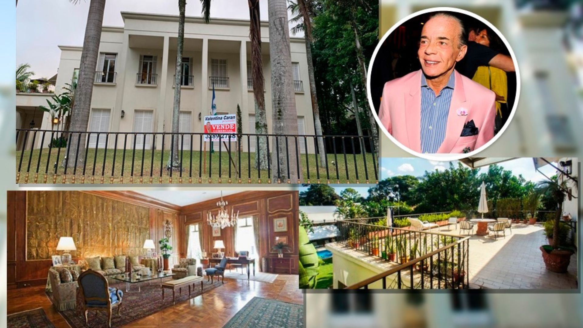 Mansão de 4.000 m² de Chiquinho Scarpa nos Jardins está à venda há mais de 10 anos. Imóvel histórico pode ser vendido por cerca de R$ 60 milhões.