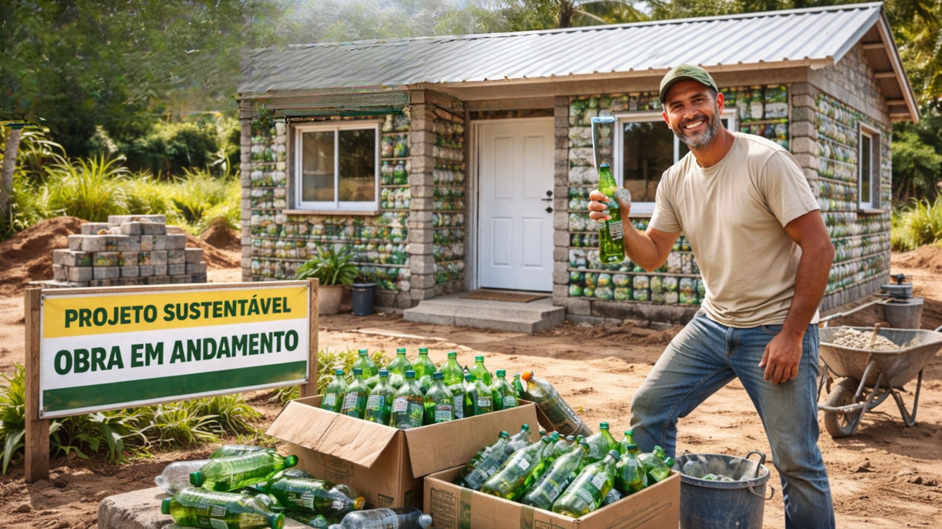 Heineken criou a WOBO, garrafa projetada para virar tijolo e construir paredes. Ideia de Alfred Heineken levou à produção de 100 mil unidades patenteadas.