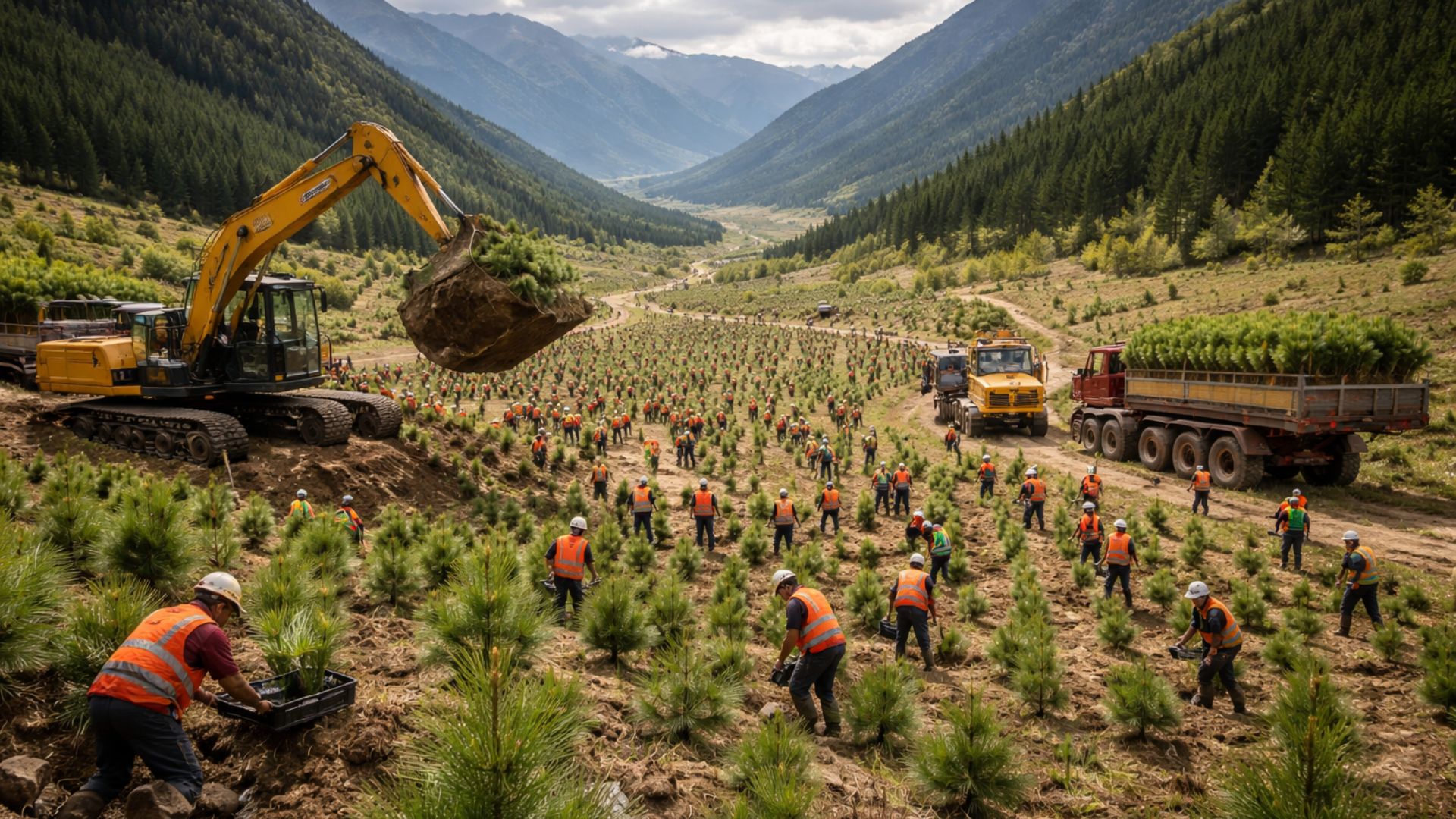 Nova Zelândia enfrenta avanço de pinheiros invasores que reduzem a água das bacias; governo investe milhões para conter os wilding conifers.