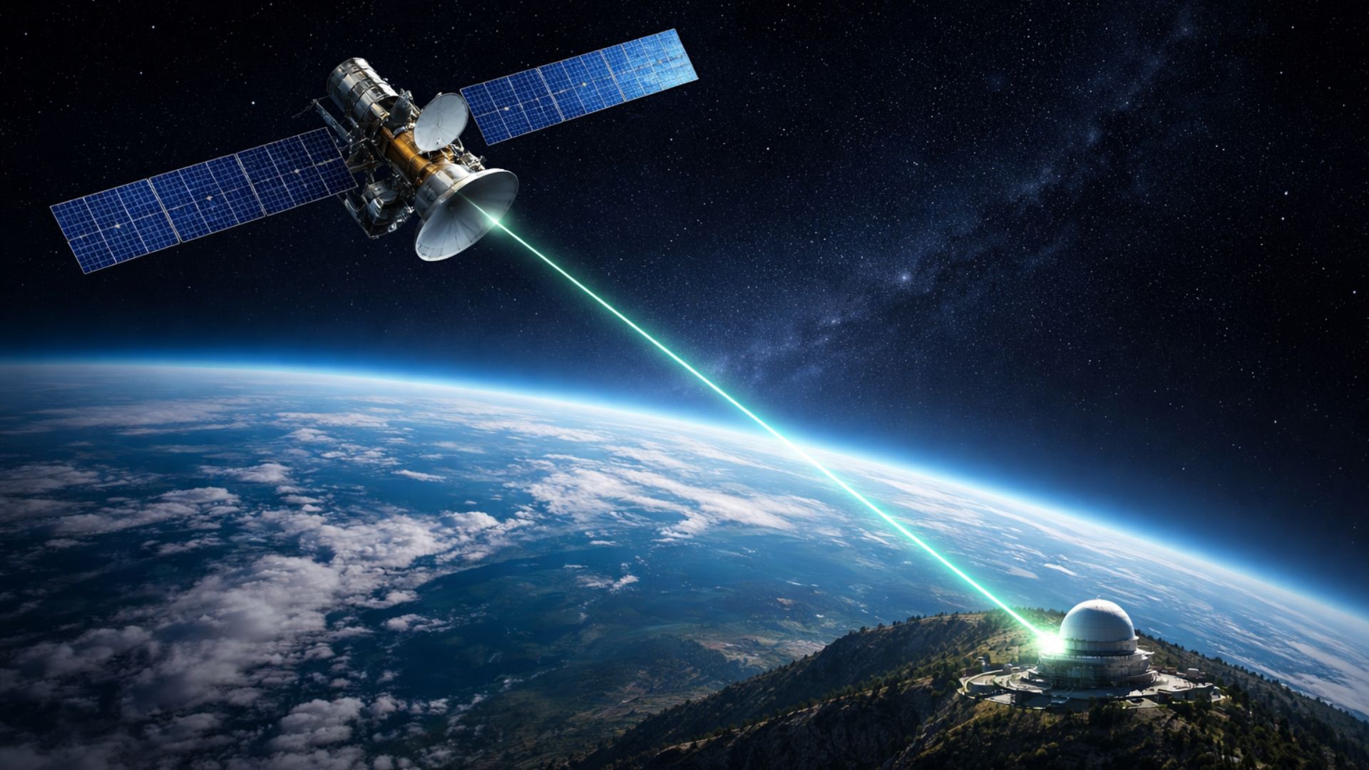 Experimento da China conecta satélite a 40.740 km da Terra com comunicação a laser de 1 Gbps, iniciada em 4 segundos e mantida por mais de 3 horas.