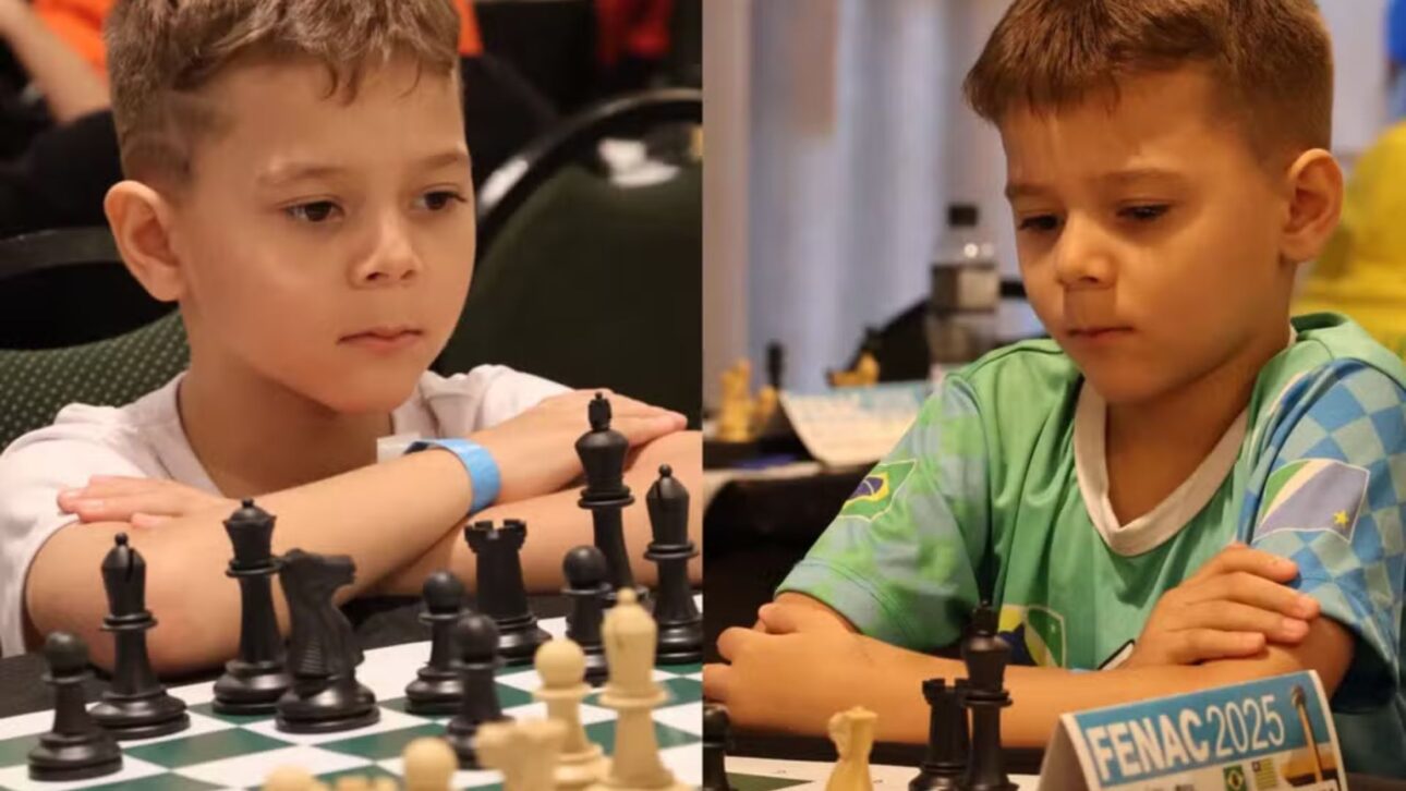 A Los 6 Años, Vitor Gabriel Vilela Conquista La Tríada Corona Del Ajedrez En Brasil, Queda Invicto En 18 Partidas En El FENAC Y Garantiza Plaza En El Mundial.