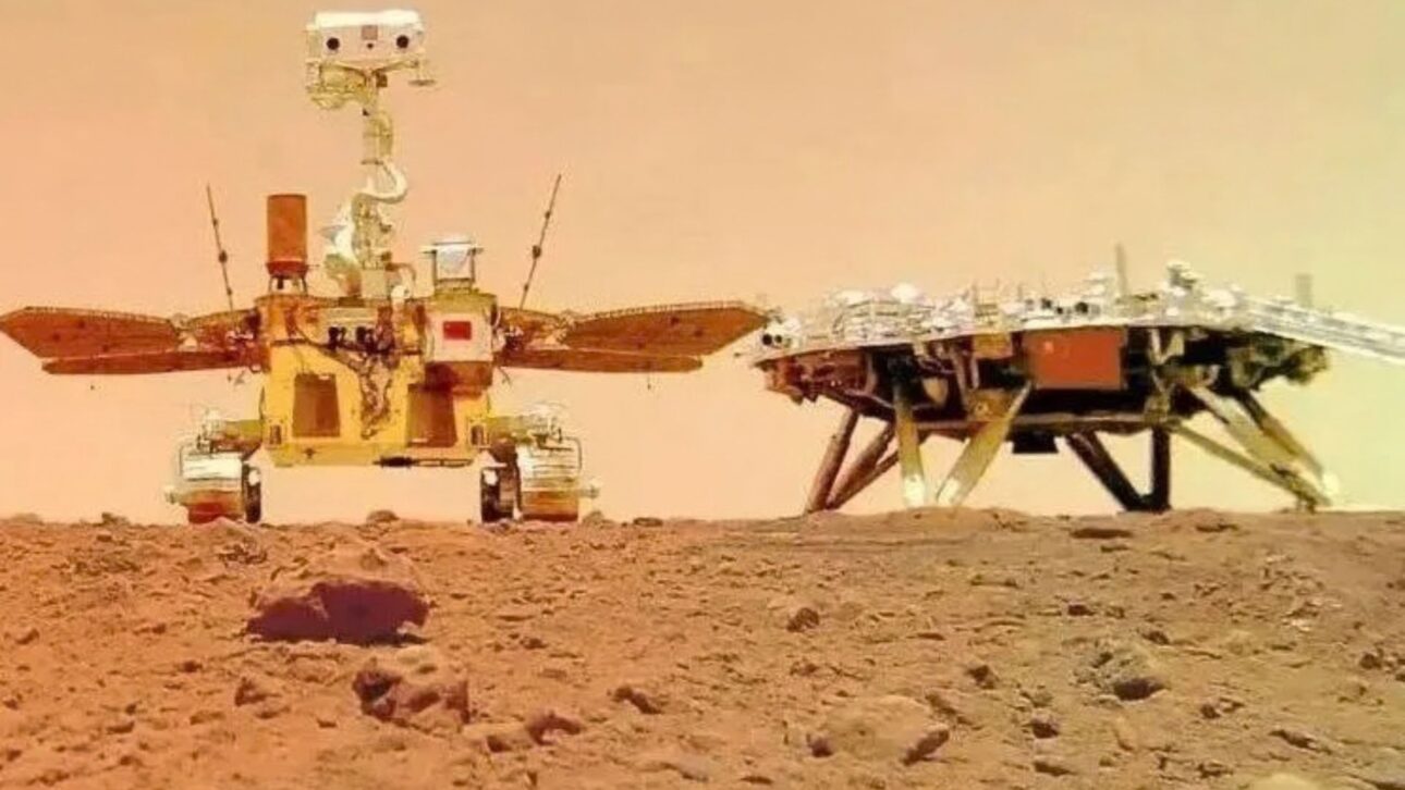 Rover chino Zhurong detecta capa de hielo subterráneo en Marte, en la región Utopia Planitia, área ligada a posibles océanos antiguos del planeta.