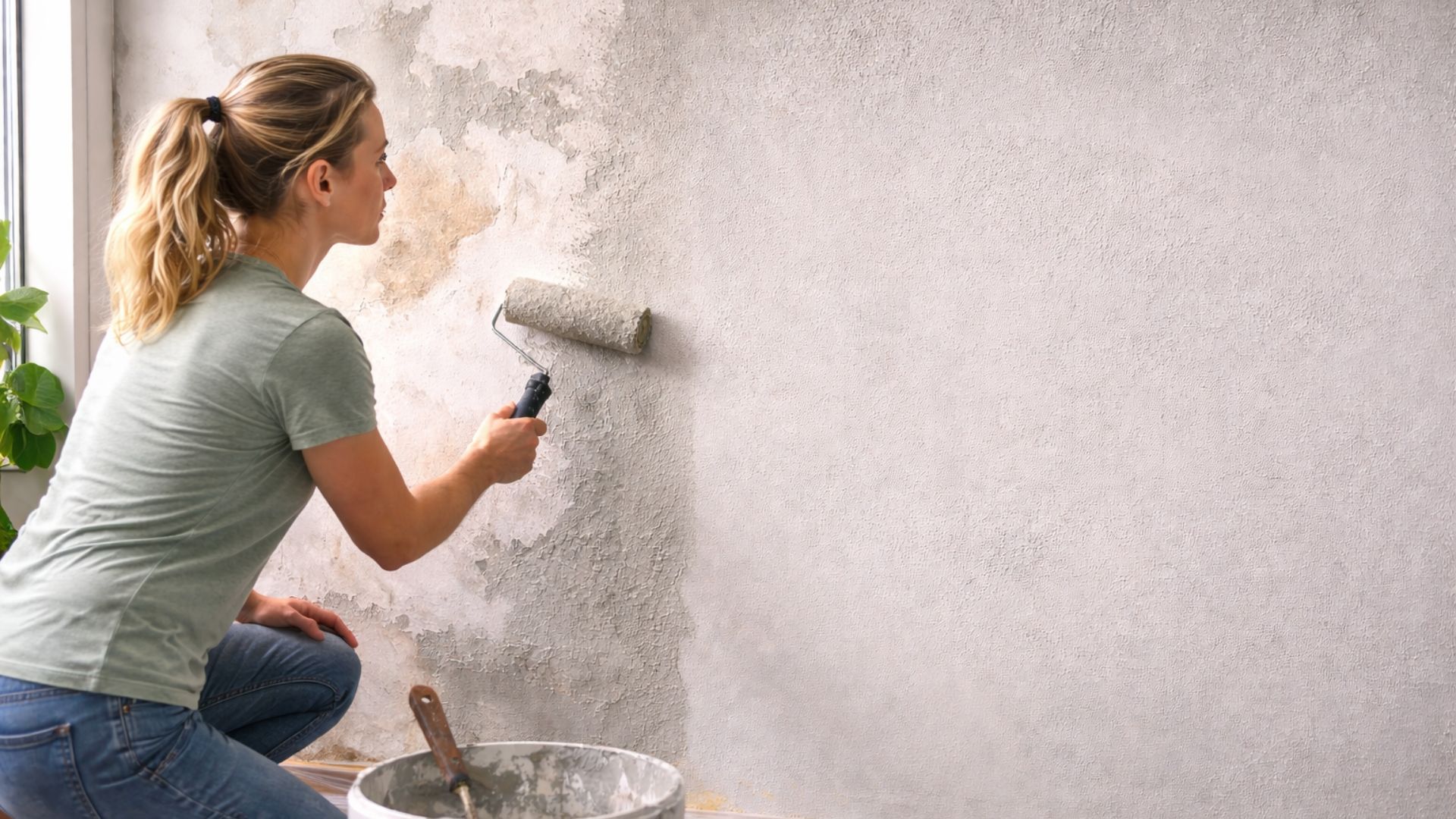 Mistura de cimento com tinta acrílica ajuda a recuperar paredes descascando, melhorar a aderência da pintura e prolongar a durabilidade do acabamento.