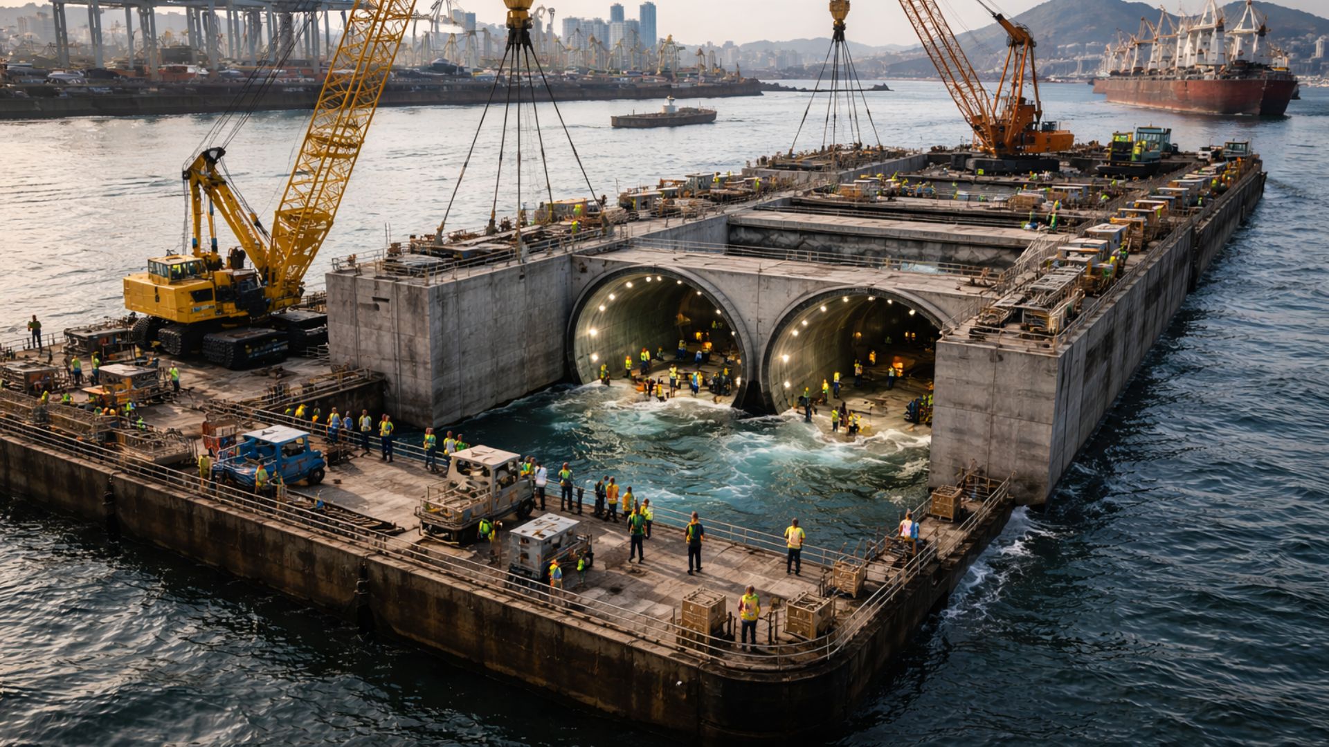 Túnel Santos-Guarujá promete travessia em 5 minutos, mas balsas seguirão operando no litoral de SP e transportando mais de 21 mil veículos por dia.