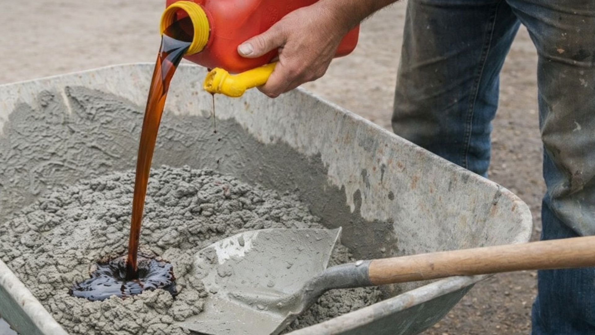 Mistura de cimento com óleo queimado viraliza como solução para infiltrações e trincas, mas especialistas alertam para riscos e falta de validação técnica.