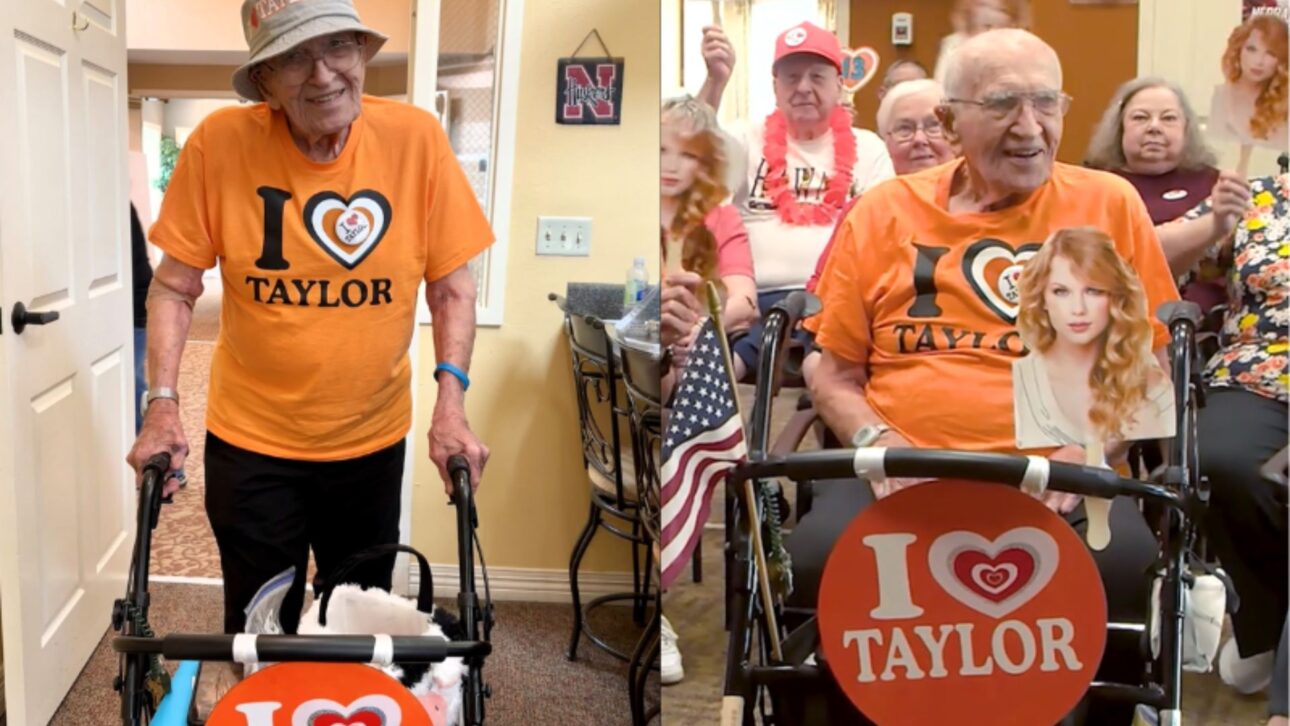Anciano De 95 Años Crea Fan-Clube De Taylor Swift En Casa De Reposo En EUA, Reúne Ancianos Para Escuchar Músicas Y Recibe Apoyo De Fans De La Cantante.