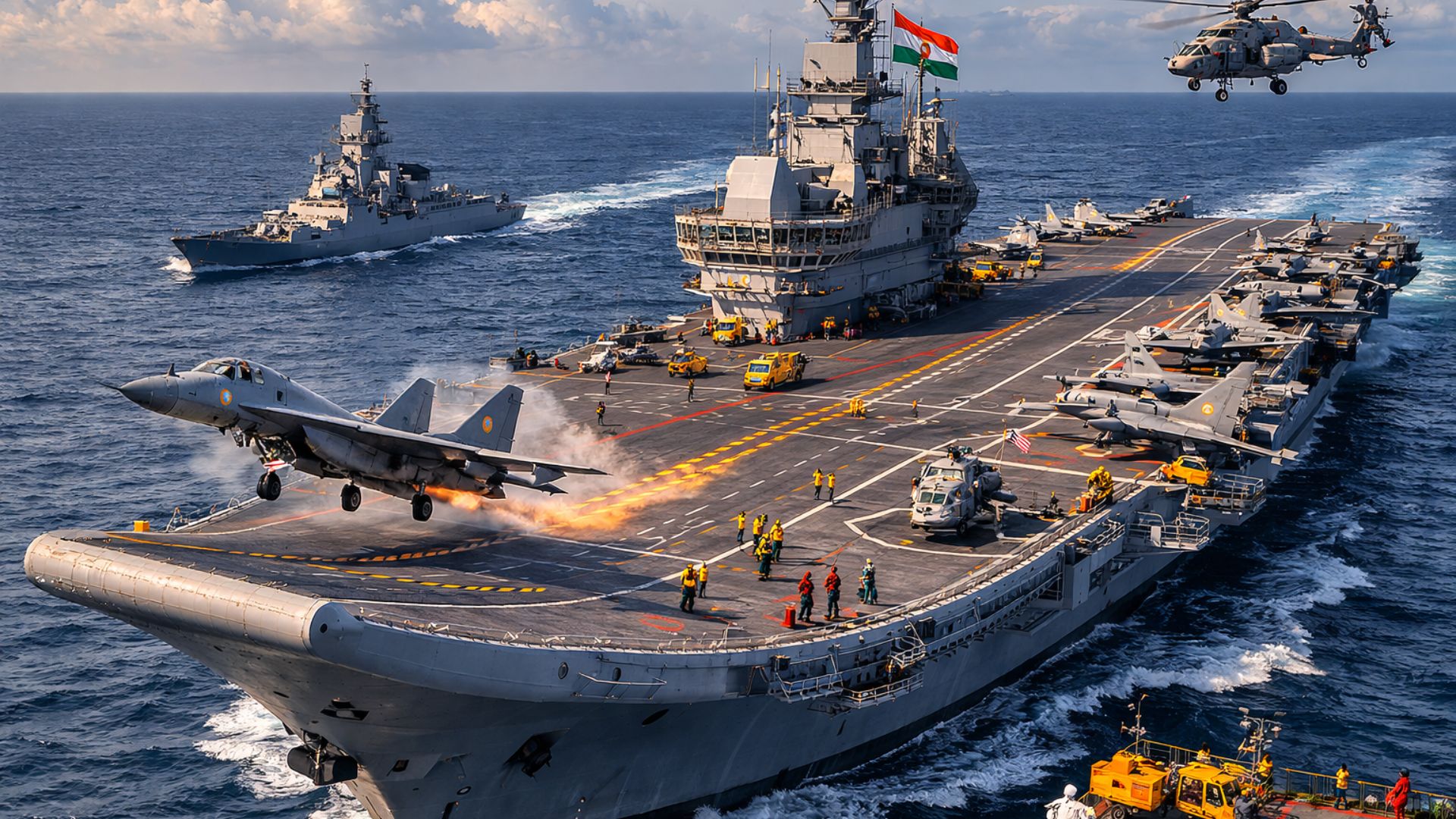 INS Vikramaditya: conheça o porta-aviões da Índia que nasceu soviético, virou base aérea flutuante e opera caças MiG-29K no Oceano Índico.