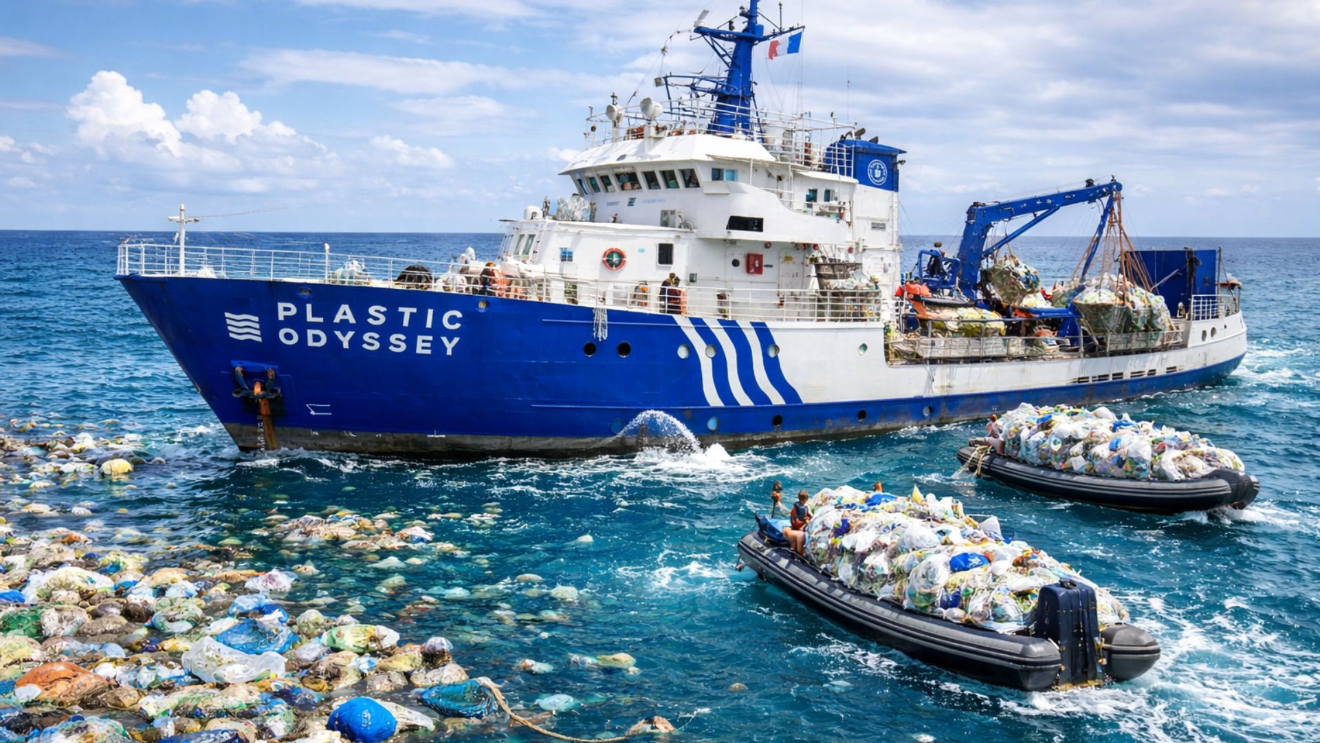 Navio-laboratório remove 9,3 toneladas de plástico da ilha Henderson e inspira ação global da UNESCO para limpar santuários marinhos.