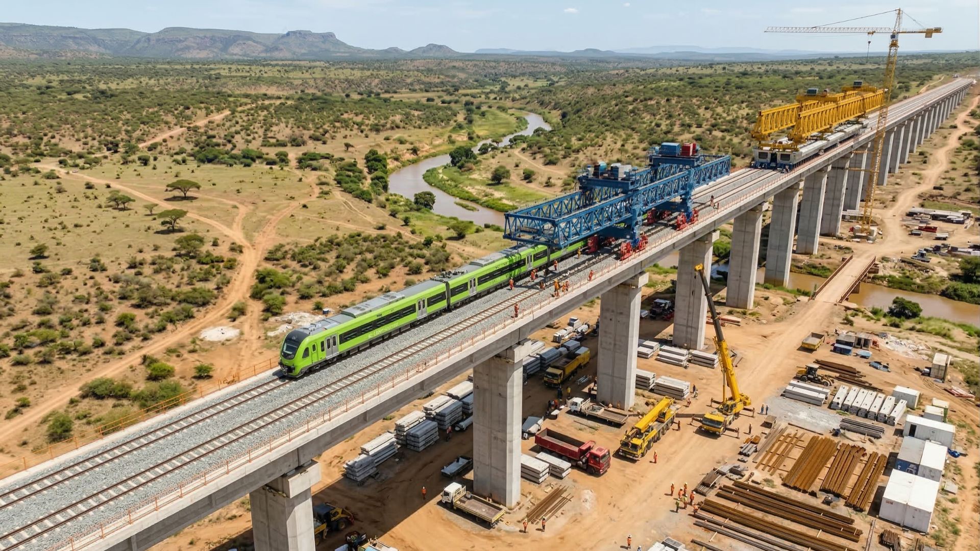 Nova ferrovia financiada pela China liga Mombasa a Nairóbi em 472 km, reduz viagem de 12 para 4 horas e transforma logística e economia do Quênia.