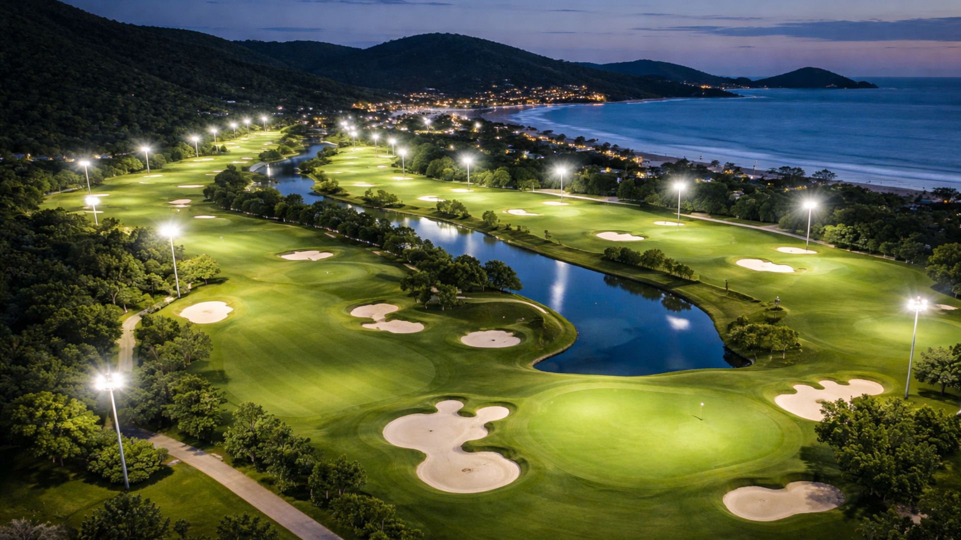 Porto Belo Golf: campo de golfe iluminado por LED em Santa Catarina recebe R$ 400 milhões e integra megacomplexo turístico de R$ 12 bilhões.