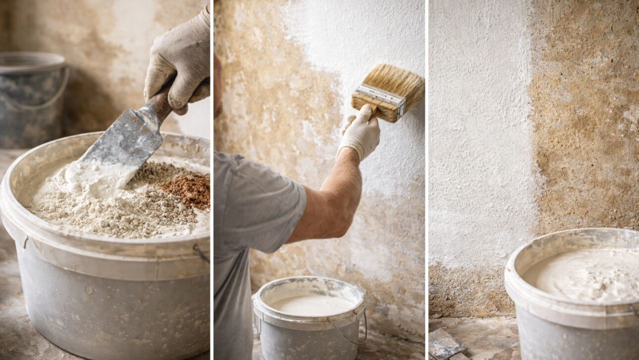 Mezcla de leche, cal hidratada y pigmento mineral reaparece como alternativa histórica para renovar paredes antiguas con acabado mate y respirable.