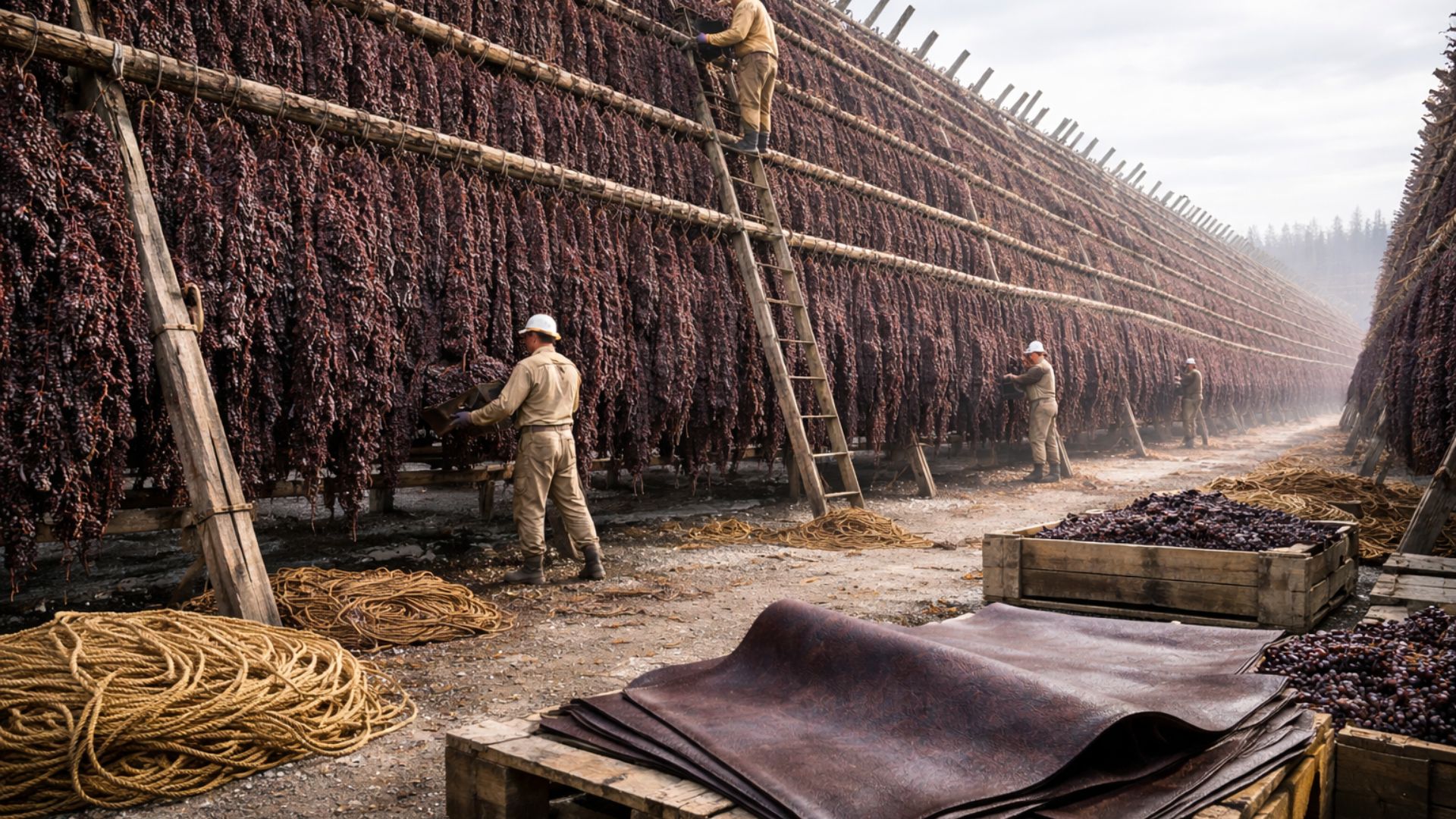 Bagaço de uva vira biomaterial industrial: resíduos do vinho já abastecem moda, embalagens e automóveis em nova cadeia da economia circular.