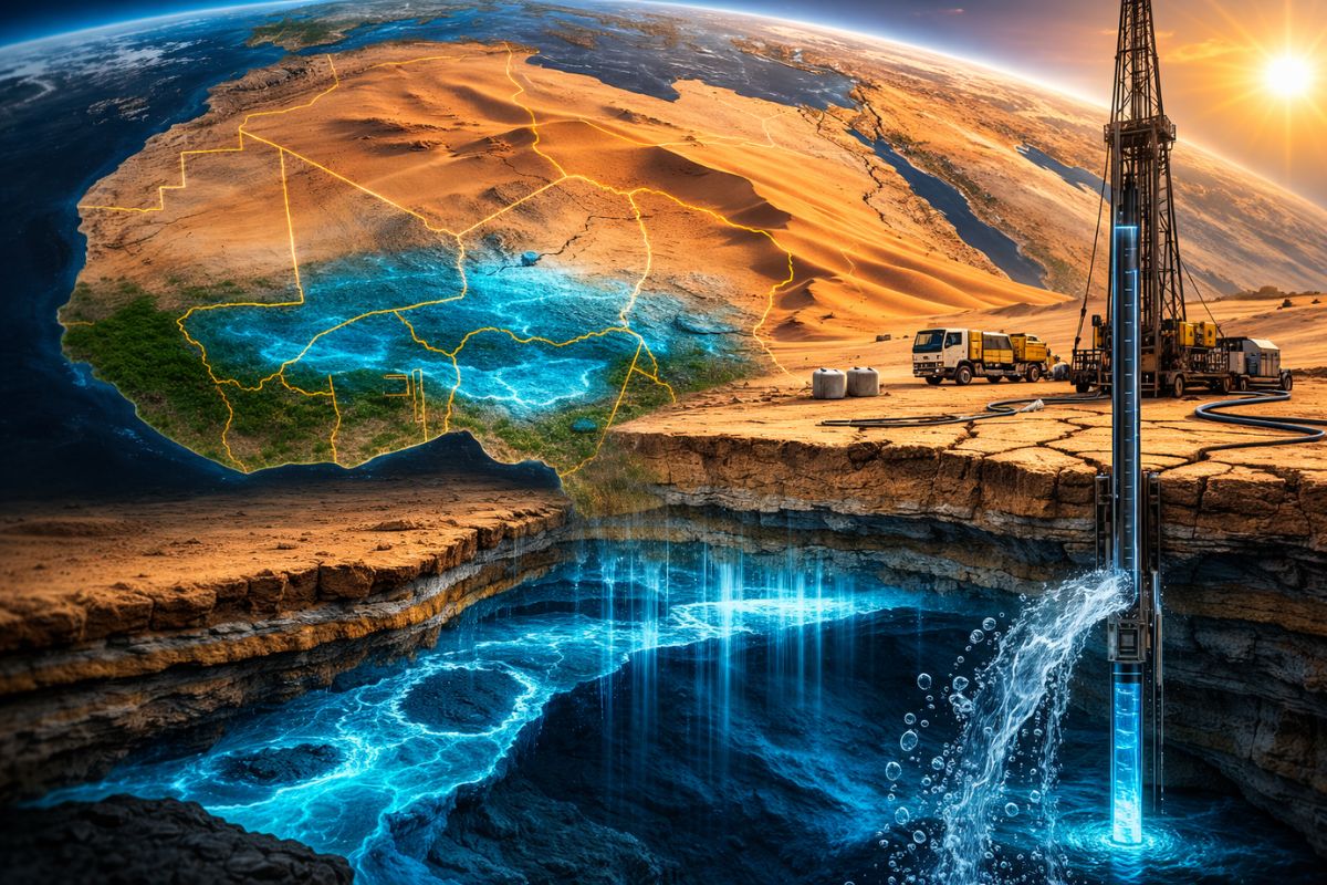 Maior aquífero fóssil sob o Saara liga Egito, Líbia e a AIEA em uma disputa técnica e estratégica sobre água subterrânea antiga que pode ser usada uma única vez.