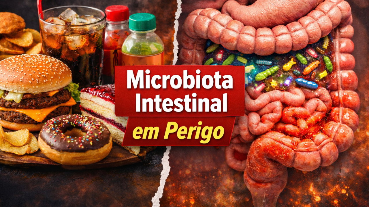 Estudos indicam que alimentos ultraprocessados e aditivos alimentares podem alterar a microbiota intestinal e impactar a saúde.