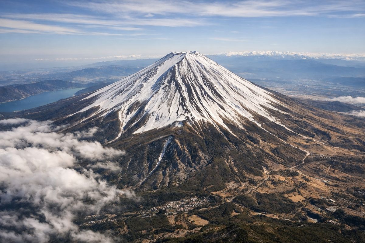 Subir o Monte Fuji pela trilha Yoshida exige preparo para a subida ao topo do vulcão mais alto do Japão e a disputa por espaço para ver o nascer do sol acima das nuvens.