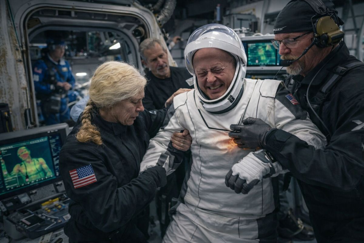 missão Crew-11: astronauta Mike Fincke passa mal; Nasa antecipa retorno para exames e imagem fora da estação espacial.