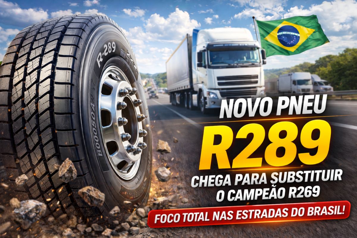 Novo pneu R289 chega para substituir o campeão R269 com 5% mais performance, garantia até a terceira recapagem, tecnologia contra calor e pedras (2)